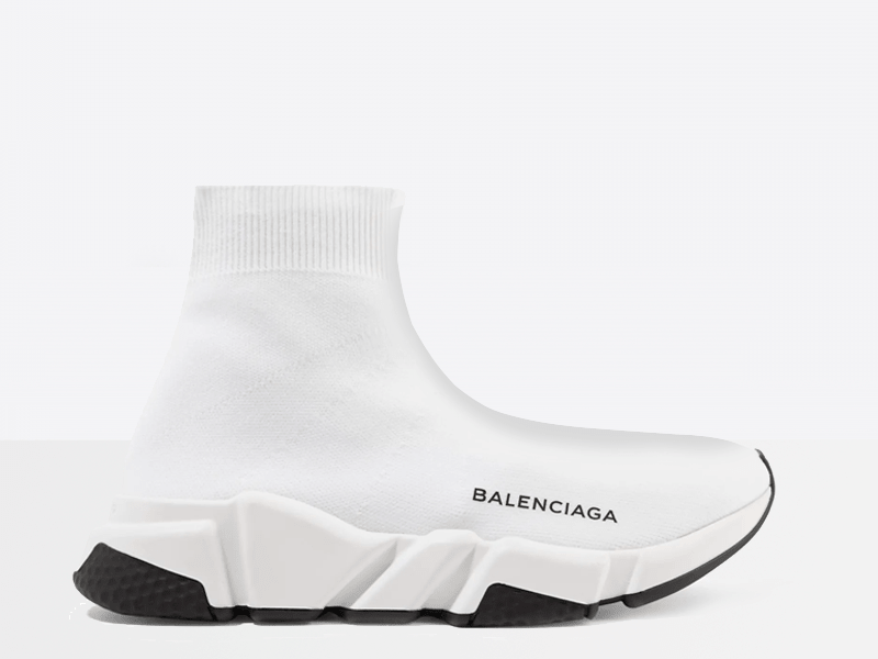 Фото Balenciaga Speed Trainers White / Black sole
