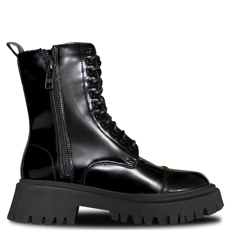Фото Balenciaga Tractor Boots Patent Fur