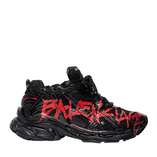 Balenciaga Runner Graffiti Black Red
